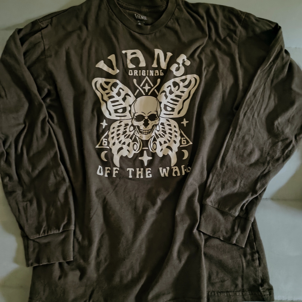 Vans Black Graphic Long Sleeve Tee